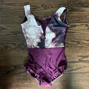 Lucky Leo Purple Dust Dart Leotard